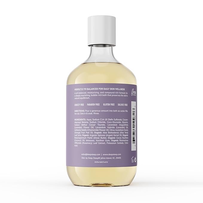 Deep Steep Bubble Bath, 17 oz (Lavender Chamomile)