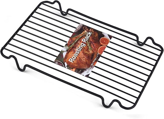 Roasting Rack,Heavy Duty Turkey Rack for Roasting Pan,Oven Roasting Rack Insert for Baking (Rectangular 12in*7.5in)