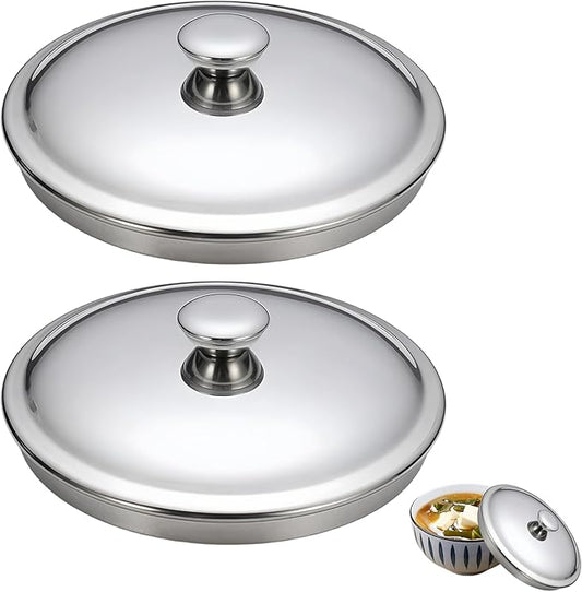 5.1Inch Stainless Steel Universal Pot Lid, Pan Lid Milk Pot Lid Cookware Lid Replacement Accessories for Skillets Frying Pans