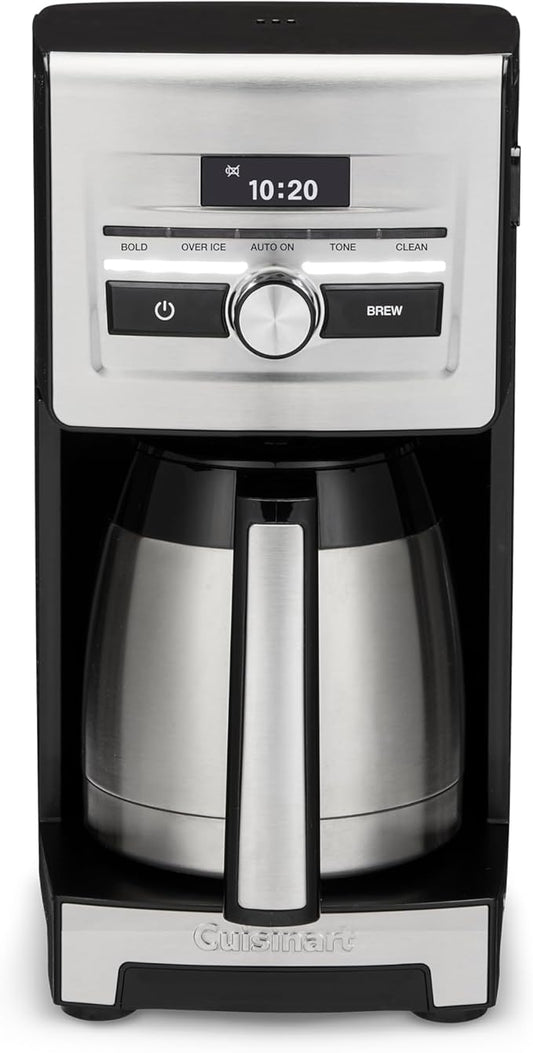 Cuisinart Personal Brew 10-Cup Thermal Coffee Maker, Fully Automatic Programmable Coffee Machine with Hot or Over Ice Options, Brew Strength Control, 52 Ounce Removable Water Reservoir, DCC-10