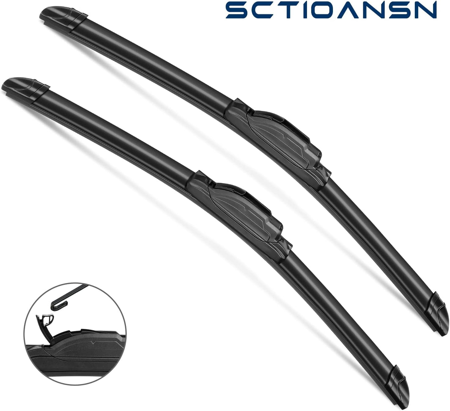 3Pcs Windshield Wipers for Mazda 3 2010 2011 2012 3013, All Seasons Original Equipment Automotive Replacement Windshield Wiper Blades- 24"/19"/14" (Pack of 3) J-HOOK