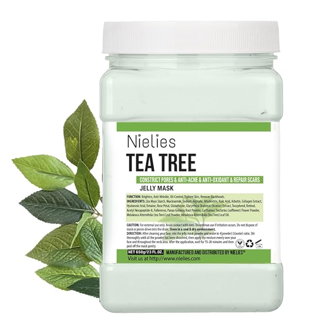 Jelly Mask, Facial Skin Care- Jelly Mask For Facials Professional, Face Mask For Instant Hydration, Vegan Peel Off Face Mask, For Cleaning, Smoothing (Tea Tree)