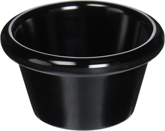 Winco Plain Ramekins, 3-Ounce, Black