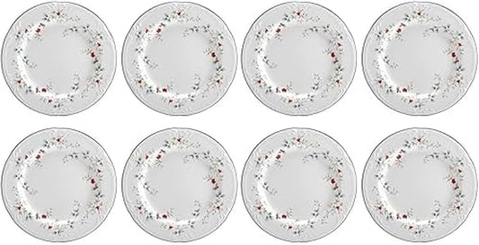 Pfaltzgraff Winterberry Salad Plates (8-Inch), Green | (Pack of 8)