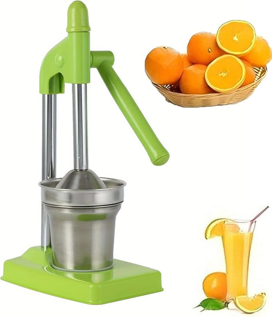 Cast Iron Juicer Hand Press, Stainless Steel Manual Juicer Hand Press, Lemon Juicer Squeezer, Heavy Duty Hand Press Juice Extractor for Fresh Lemonade Orange Juice, Easy to Use