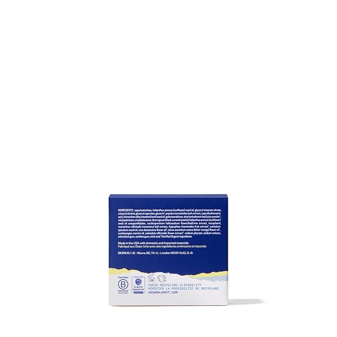 Ursa Major Golden Hour Face Moisturizer | Vegan Recovery Cream for Daily Facial Moisturizing | Repair & Hydrate | Natural Formula for All Skin Types | Cruelty Free & Non-Toxic 1.57 oz