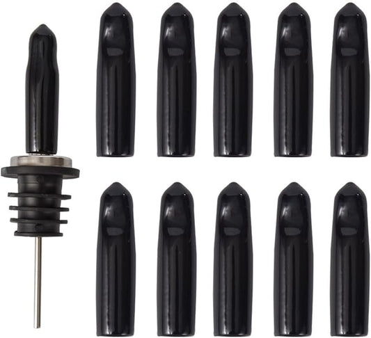 New Designed Liquor Pour Spouts Covers- 10 Pcs Plastic Bottle Pourer Cover Dust Caps (Not Include Pour Spout)