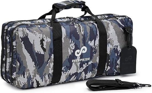 EVERPRIDE - 3 Slots - CAMO - Professional Chef Knife Bag, 20 Knife Slots, 3 Storage Compartments, Camo Design, – Durable, Large Knife Bag for Chefs – Knives Not Included