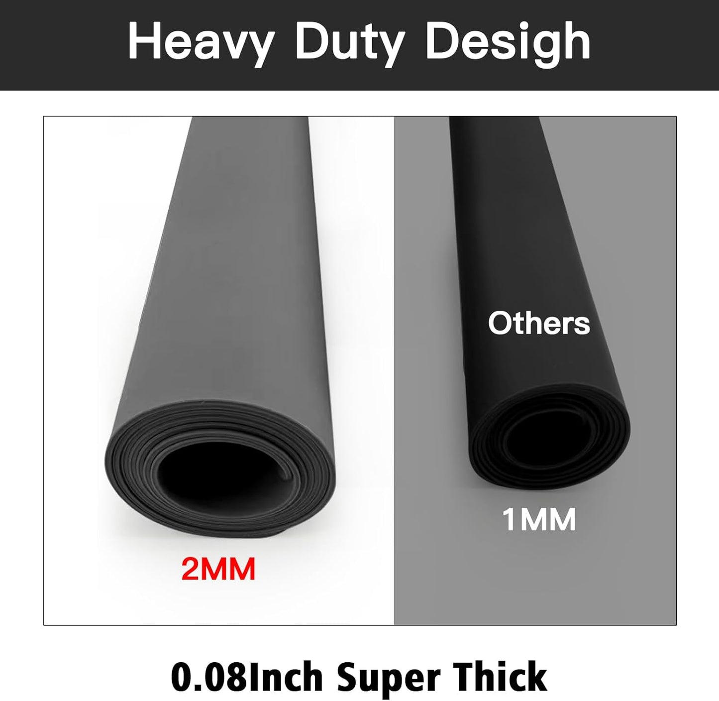 2MM Super Thick Large Silicone Mat, 23.6"x31.5", Non-Slip Heat Resistant, Thicken Kitchen Counter Mats, Waterproof Countertop Protector for Craft (Dark Grey)
