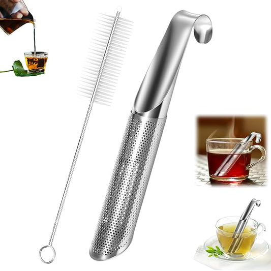Tea Infusers For Loose Leaf Tea - Stainless Steel Office, Home & Travel - Set of 1 - Includes Strainers, Cleaning Brush