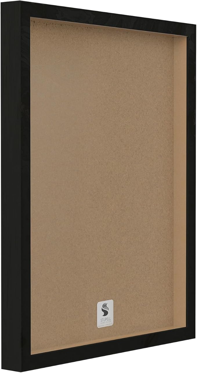 Stupell Industries Abstract Mindfulness Exercise Framed Giclee Wall Art Design by Tim Parker, Black Framed, 14 x 11