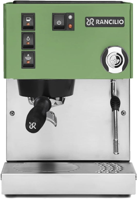 Rancilio Silvia Espresso Machine | 58mm | 2L Reservoir | 0.3L Heat Exchanger | (Sage Green)