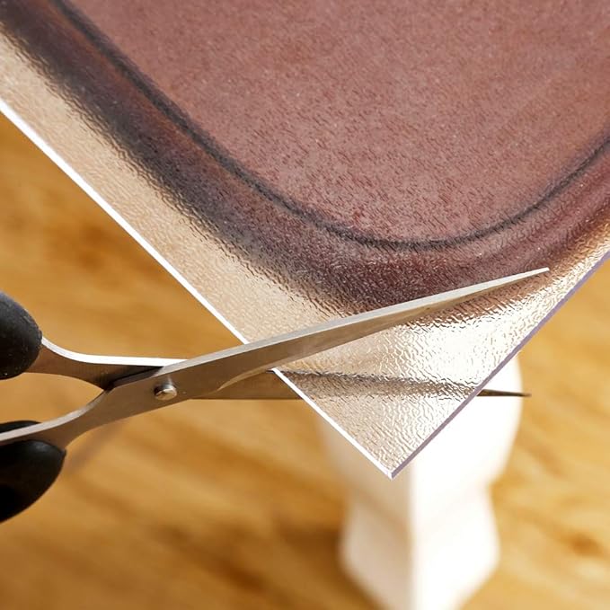 NECAUX Custom 14 x 18 Inch Frosted Desk Cover Protector, 1.5mm Thick Plastic Desk Pad Mat, Table Cover Tablecloth Protector for Office, Computer, Side, End Tables, Night Stand, Dresser