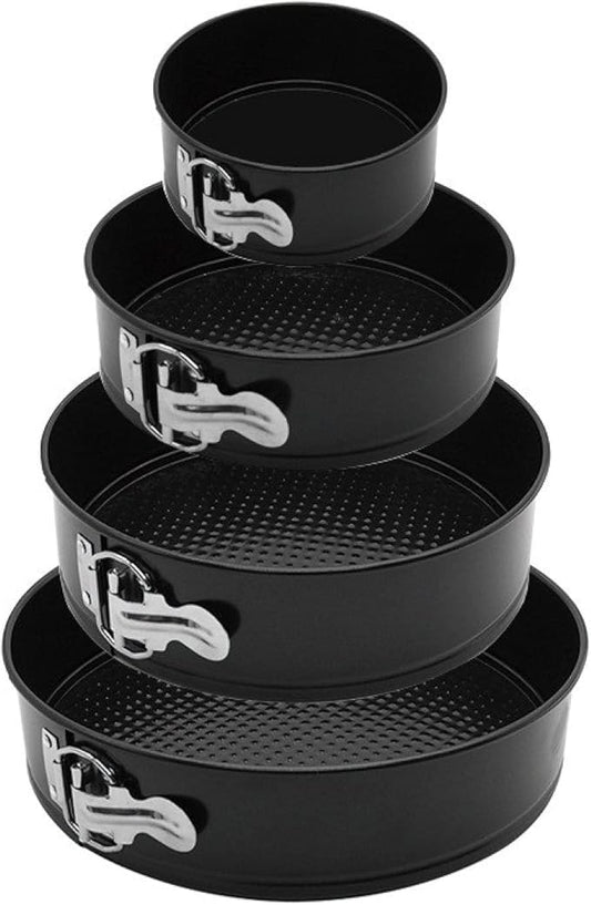 Cake Tin， Non-Stick Cake Mould, Baking Tools Baking Mold,Cake Mould,Baking Cake Ring Non-Stick Removable Bottom Cake Pan Set Bake Mould with Lock Bakeware Cake Molds 1Set 4-7Inch pan (Color : 4-7inch)
