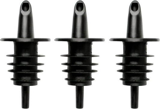 Hawaiian Shaved Ice Syrup Precise Control Bottle Pourers, Professional Pour Spouts for Snow Cone & Drink Flavors (3-Pack)