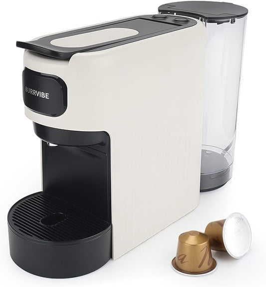 Mini Espresso Pod Machine Compatible with Nespresso Original Pods, 20 Bar Capsule Coffee Maker with 40 oz Removable Water Tank,Programmable Espresso Machine with Espresso and Lungo Modes