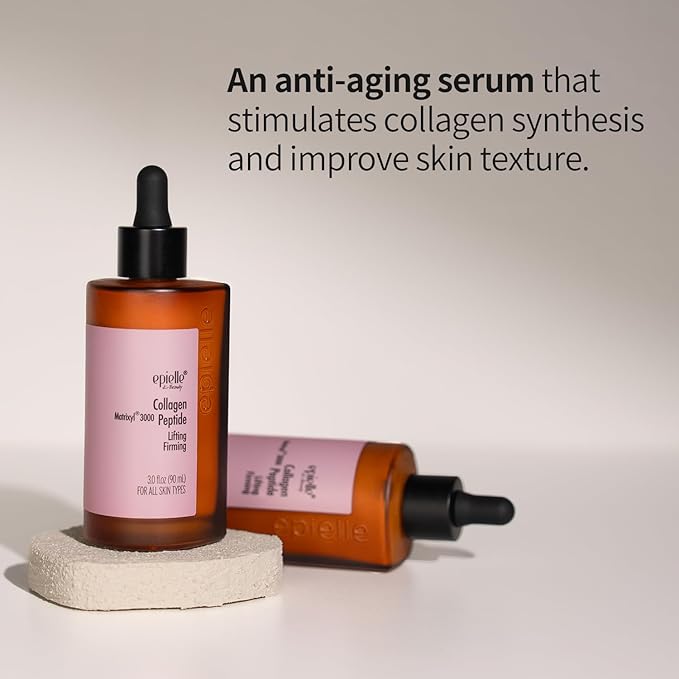 Epielle Complex Niacinamide 10% + Peptides Serum 3 fl.oz, Glowing and Firming Formula for Uneven Tone & Enlarged Pores, Anti-Aging for Face, Korean Skin Care (Collagen + Peptides Serum)