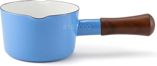 Fuji Horo NA-12M.ZB Milk Pan, 4.7 inches (12 cm), Zenith Blue, IH Compatible, Natural Series