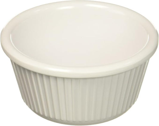 Winco Fluted Ramekins, 3-Ounce, White