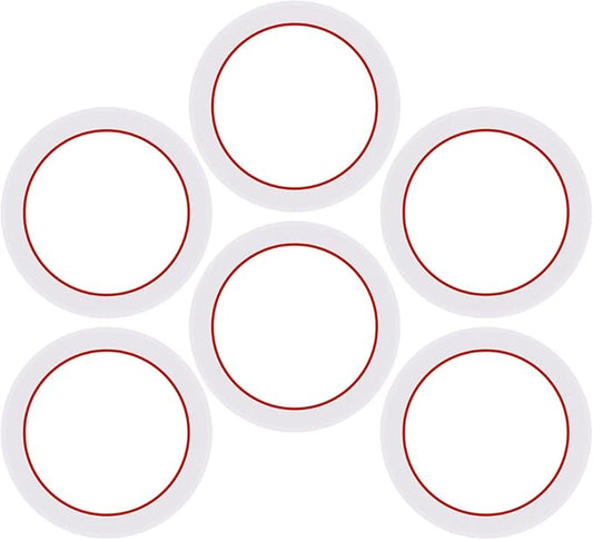 [UPGRADED] Sealing Gasket for Bialetti Moka Express 2 Cups & Moka Induction 2 Cups Iconic Stovetop Espresso Maker - 6 PCS Replacement Food Grade Silicone Seal Ring for Aluminum Coffee Maker Pots