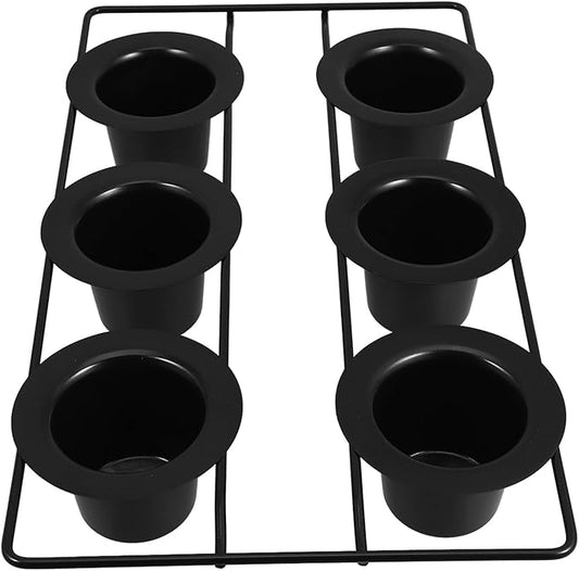 Nonstick Carbon Steel Muffin Baking Set 6-cup Thickened Black Coating Popover and Cupcake Pan Oven Bakeware for Home Baking