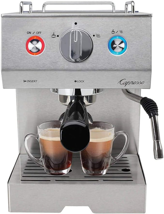Capresso Cafe Select Professional Stainless Steel Espresso & Cappuccino Machine
