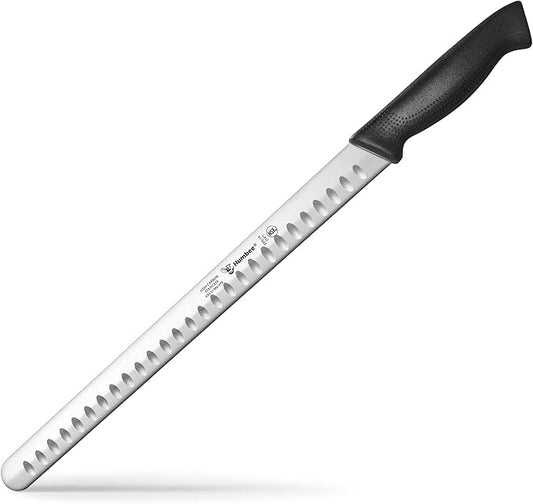 Carving Knife 14-Inch with Razor Sharp Granton Edge for Turkey, Ham, Meat Slicing and Cutting – NSF Certified, German Stainless Steel Blade, Black