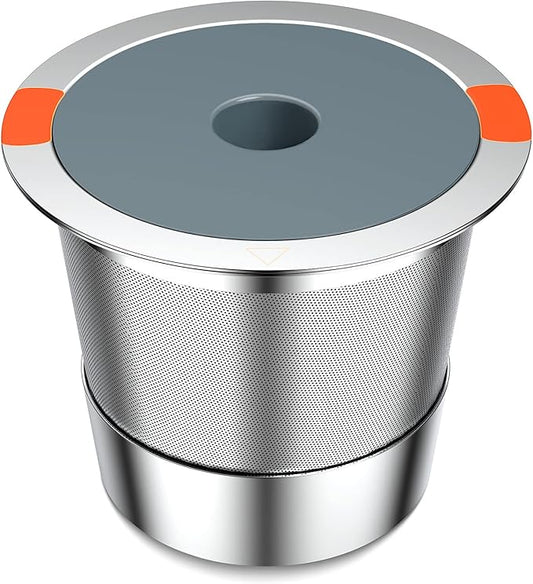 K Cup Reusable Coffee Pods, Stainless Steel Reusable K Cups Coffee Filter Compatible for Keurig 1.0 & 2.0 Coffee Makers, Non-BPA Stainless Steel Reusable K Cup(1 pack)