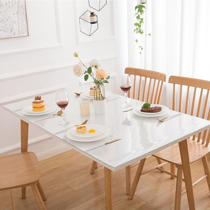 18 x 24 Inch Clear Table Cover, 1.5mm Thick Plastic, Waterproof