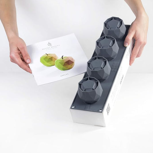 DINARA KASKO Apple Silicone Mold for Baking. Small Fruit 3D Silicone mold for Cake or Mousse. Reusable Food Grade Non-Stick Pastry Baking Molds