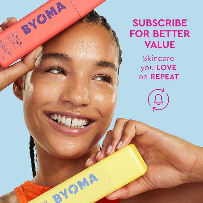 BYOMA Star Power Duo (2-Piece Kit) - Skincare Gift Set with Hydrating Serum 15mL & Moisturizing Gel Cream 15mL - Skin Barrier Repair Face Serum & Moisturizer