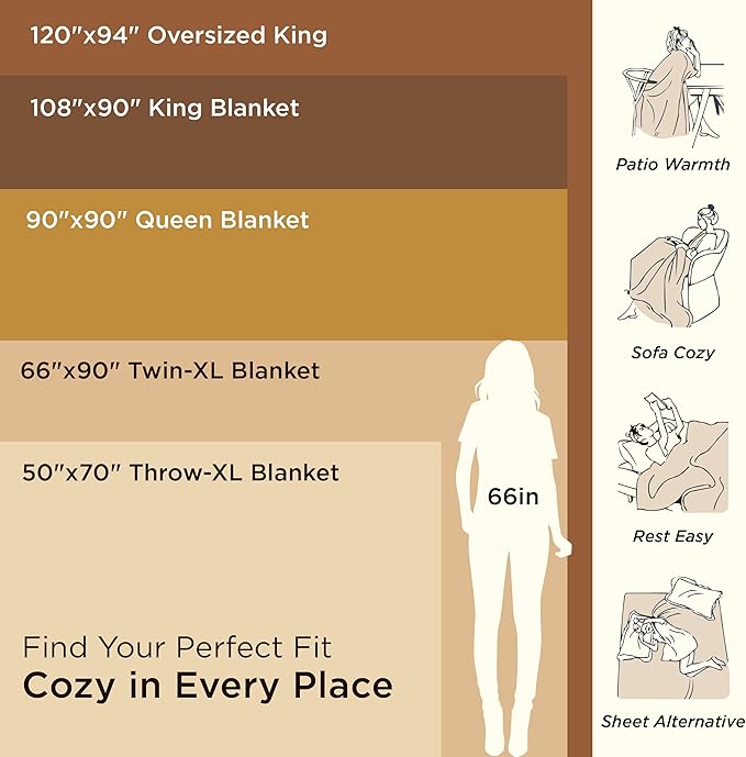 Bedsure 100% Cotton Blanket Queen Size for Bed - Breathable and Lightweight, Soft Cozy Textured Herringbone Woven Blanket for Summer Spring, Dark Red, 90x90 inches