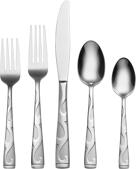 Oneida Tuscany 20-Piece Flatware Set, Service for 4, Silver