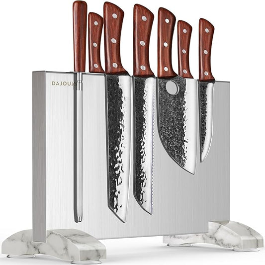 Magnetic Knife Holder, Magnetic Knife Block without Knives, Strong Double Sided Magnet Knife Storage Strip for Kitchen Counter