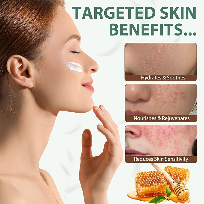 Beef Tallow for Skin, Tallow Face Moisturizer 4.2 Oz, Tallow and Honey Balm, Fast Absorption and Deeply Moisturizing for Face & Body, Organic Grass Fed Beef Tallow with Honey Cream