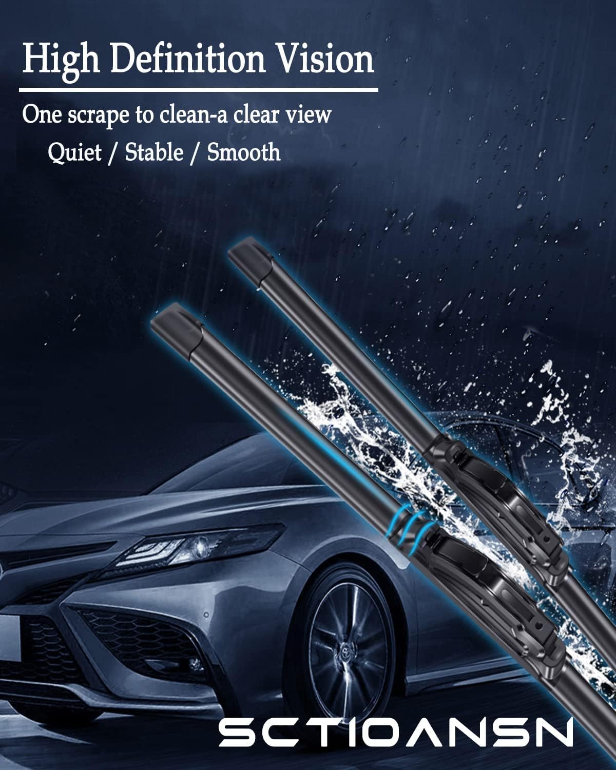 3Pcs Windshield Wiper Blades for Honda CR-V CRV 1997 1998 1999 2000 2001, Original Equipment Automotive Replacement Windshield Wiper Blades for My Car- 20"/19"/11T" (Pack of 3) J- HOOK