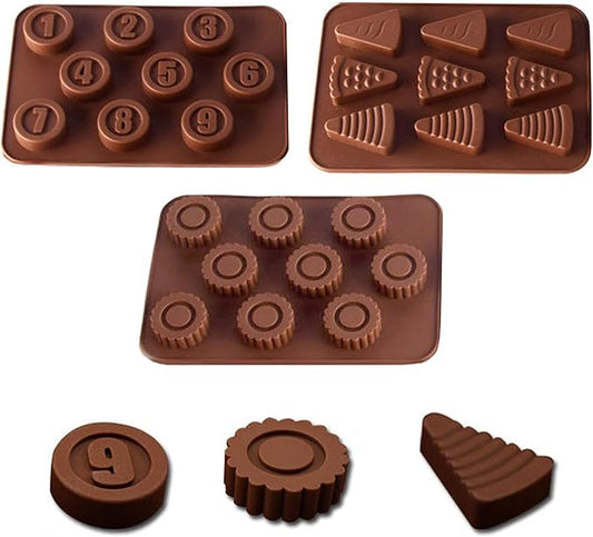Kids' Complete Oven Pan Set Compatible with Easy Bake Ultimate Oven,Accessories for Cooking Easy Bake Oven Mixes,Includ Round flower style, round number style, triangular cake style，circle pan.