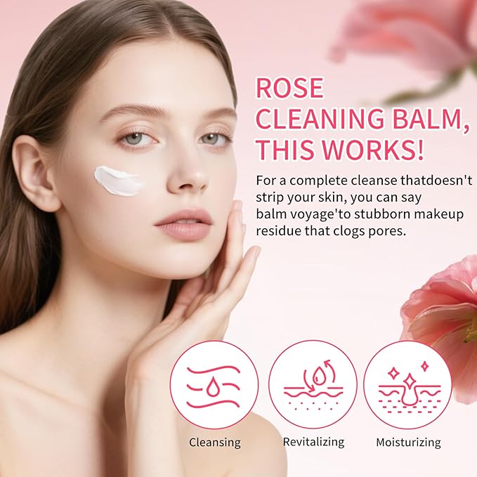 Deep Clear Cleansing Balm, Waterproof Makeup Remover, Face Cleanser, Oil Based Cleanser, Facial Cleansing for All Skin Types (3.38 Fl.Oz, 100ml)