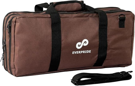 EVERPRIDE Chef Knife Bag Holds 20 Knives PLUS Large Zippered Compartment for Kitchen Tools – Durable, Large Knife Bag for Chefs – Knives Not Included
