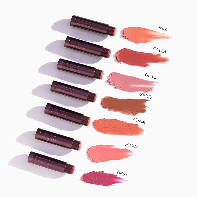 Fitglow Beauty - Cloud Collagen Lipstick Matte Balm | Vegan, Woman-Owned Clean Beauty (Spice, 0.14 oz | 4 g)
