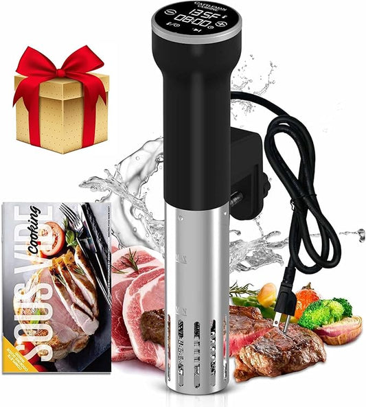 CATTLEMAN Sous Vide Cooker WiFi, 1000W, IPX7 Waterproof, Immersion Circulator for Sous-Vide, Suvee Cooker, Sous Vide Machine with Cookbook, Precision Temperature & Timer, Noise-free