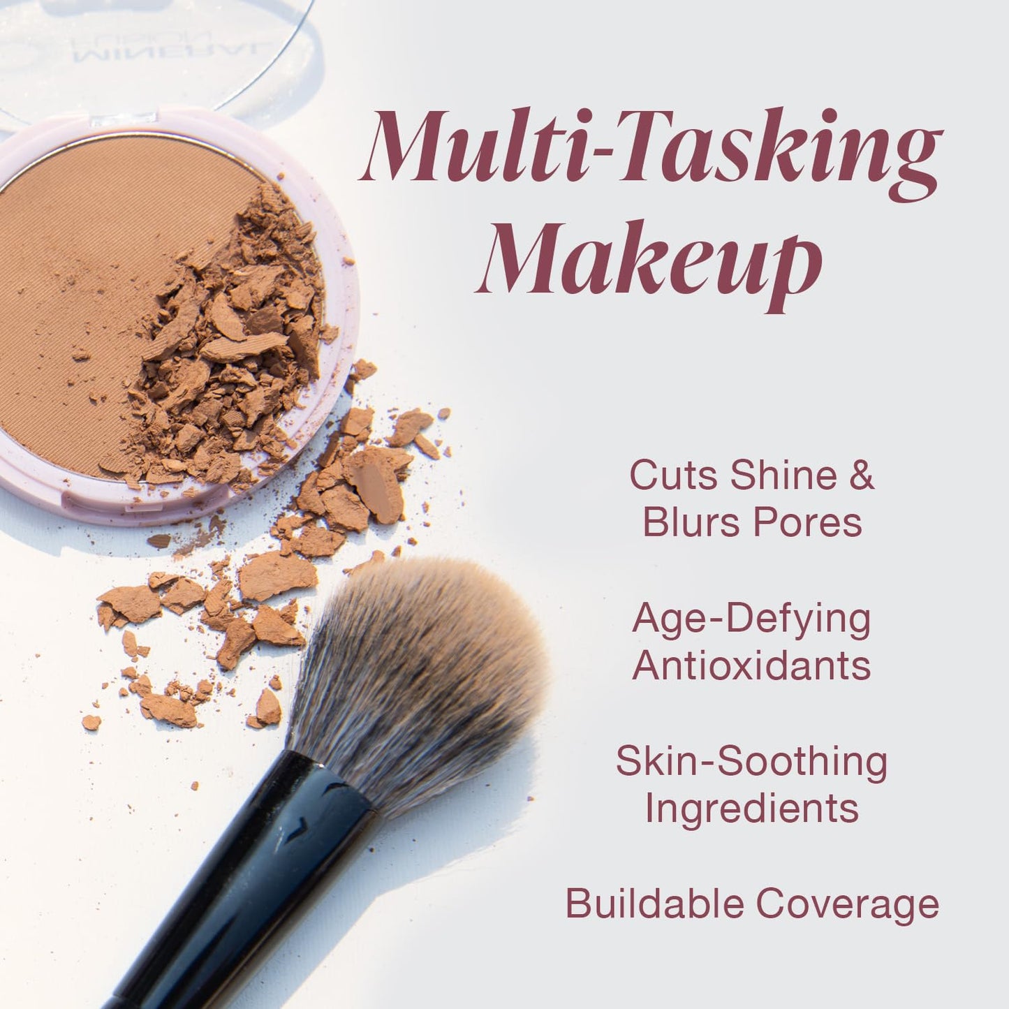 Mineral Fusion Pressed Makeup Powder Foundation, Warm, 0.32 Ounce