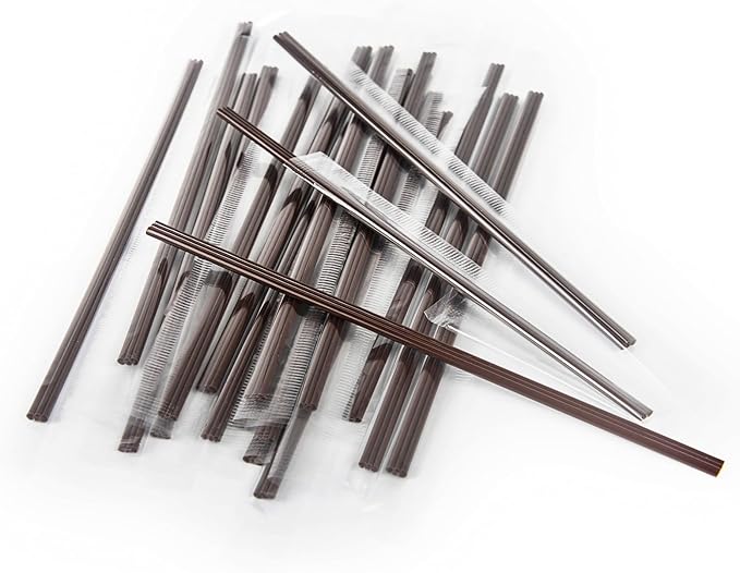 KBG Coffee Stir Sticks 200 PCS, 6.7 Inch Three Hole Disposable Plastic Sip Stir Sticks, Individually Wrapped Cocktail Stirrers
