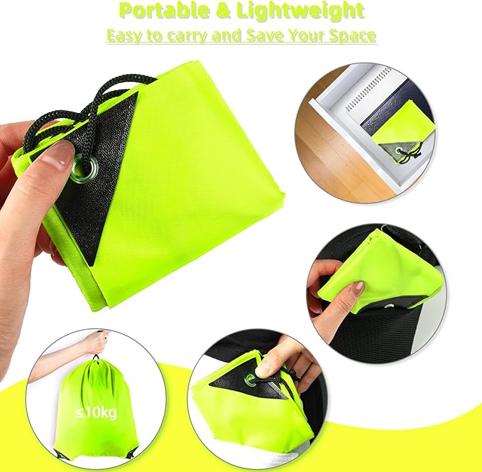 GoodtoU Drawstring Bags, Drawstring Backpack Bulk Nylon Backpack Cinch Sack Gym Bag for Sport, Traveling, Team (40Pcs, Fluorescent Green)