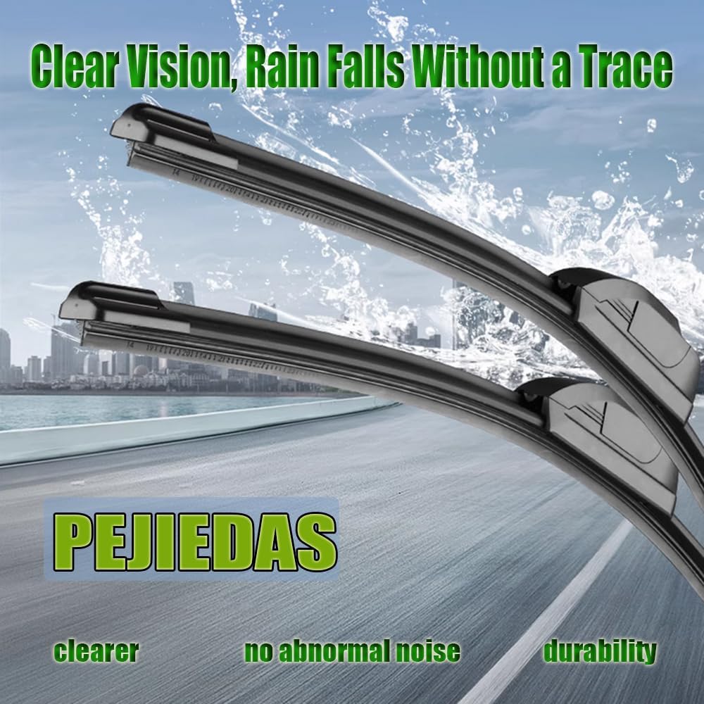 3 Wiper Blades, Front Wiper + Rear Wiper Blades for Nissan Rogue 2008-2013/Rogue select 2014 2015 (26 inch + 14 inch + 12 inch) OE Original Style
