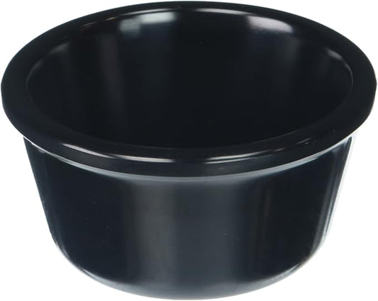 Winco Plain Ramekins, 4-Ounce, Black