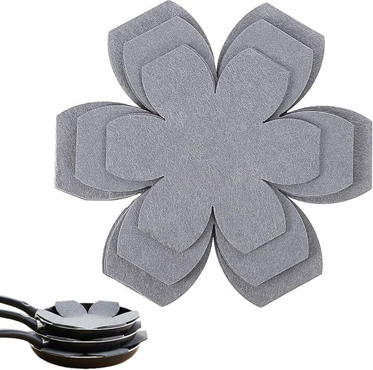 Felt Pot and Pan Protectors for Stacking, 12 Pieces in 3 Sizes, Extra Thick Divider Non-Slip Cookware Dividers Scratch-Resistant Pads for Nonstick Ceramic Glass Metal Pans