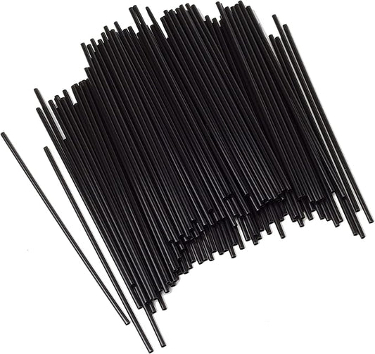 Chef Craft 5 Inch Coffee Stirrer Straws-Set of 150, Pack of 1, black