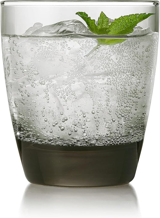 Libbey Classic Smoke Rocks Glasses, 13-ounce, Set of 12