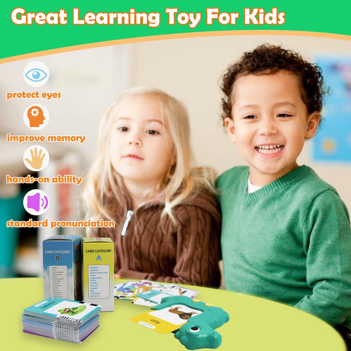 MAYAPHILOS Spanish and English Bilingual Talking Flash Cards with 510 Sight Words, Learning Toys for Toddlers Autism Learning Materials Montessori Toys for Toddlers